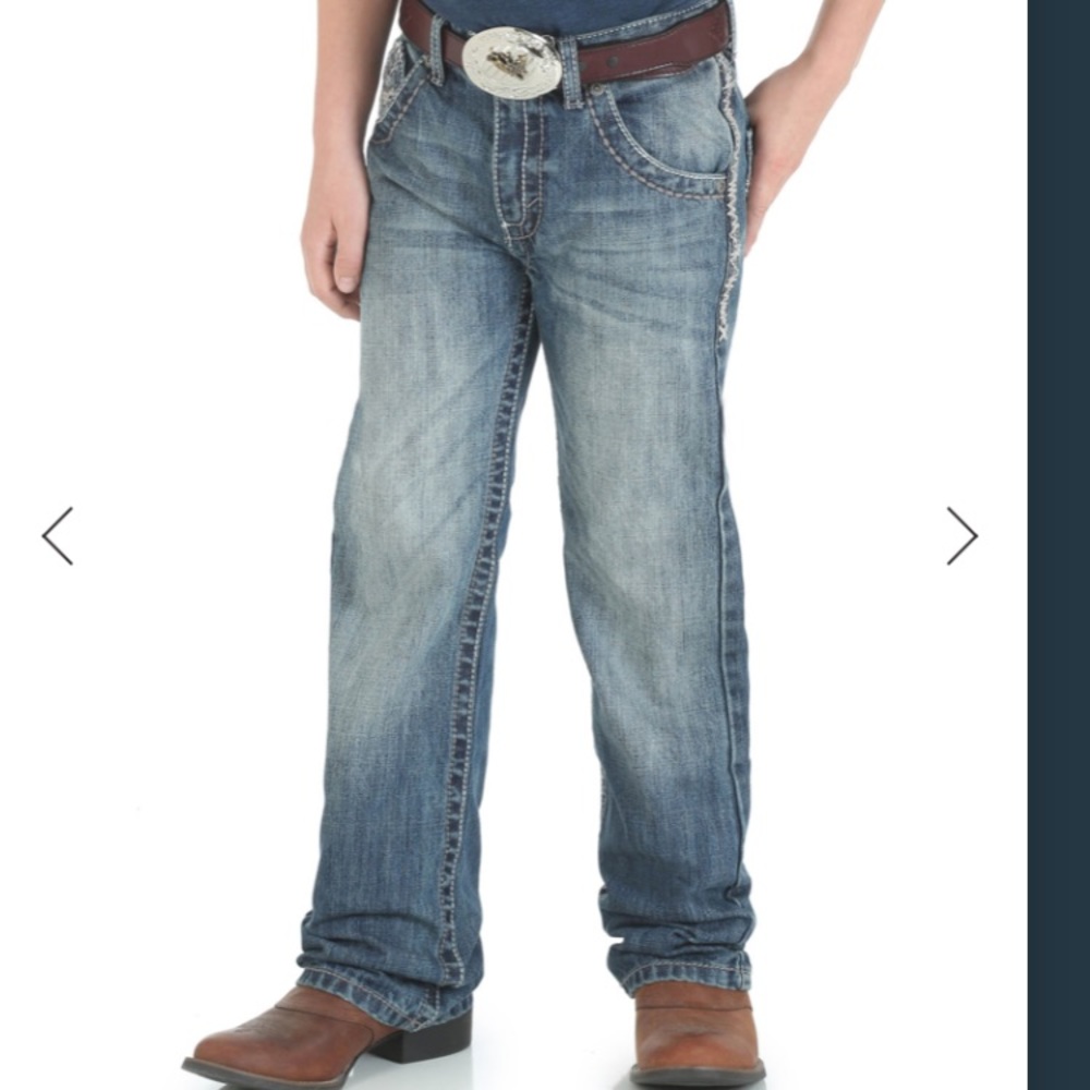 WRANGLER 20X BOYS' NO. 42 VINTAGE LOW SLIM BOOTCUT JEANS